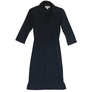 Esprit Black Dress XS Sheath Midi Career Business Professional Minimalist